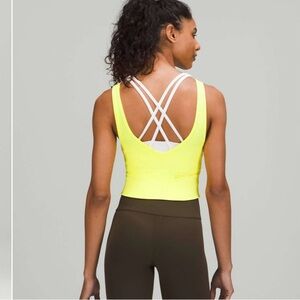 Lululemon power pivot Everlux tank motif electric lemon 🍋